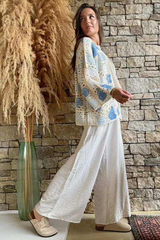 Esme Cardigan Soft Cobalt